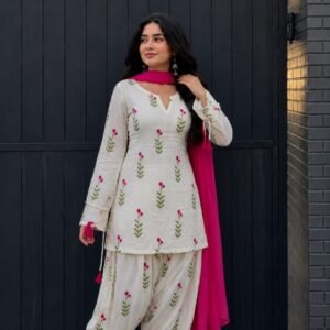 Fuchsia Bloom Shalwar Kameez Set