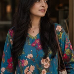 Floral Vibes – Premium Soft Silk Co-Ord Set