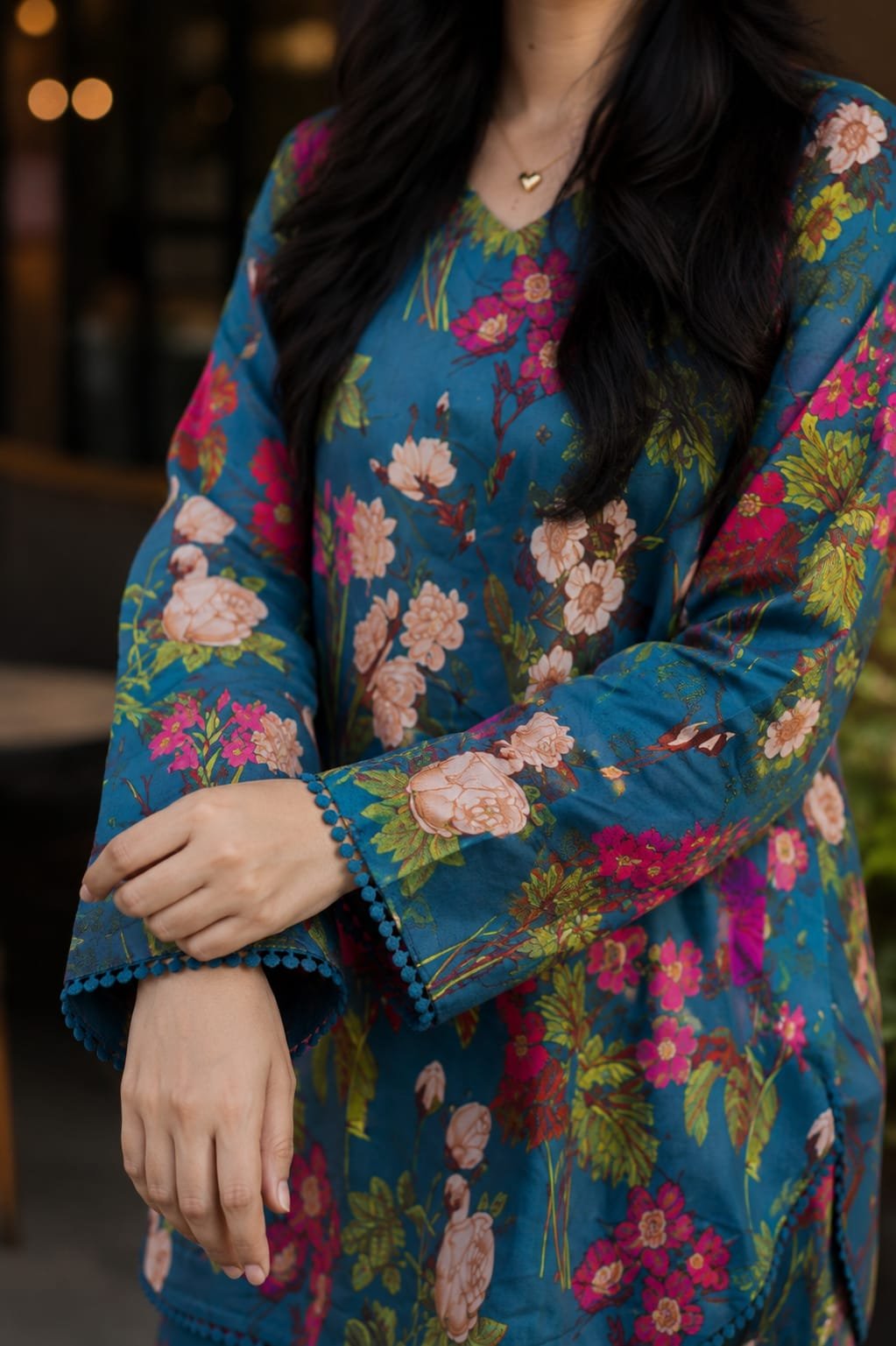 Floral Vibes – Premium Soft Silk Co-Ord Set - Image 5